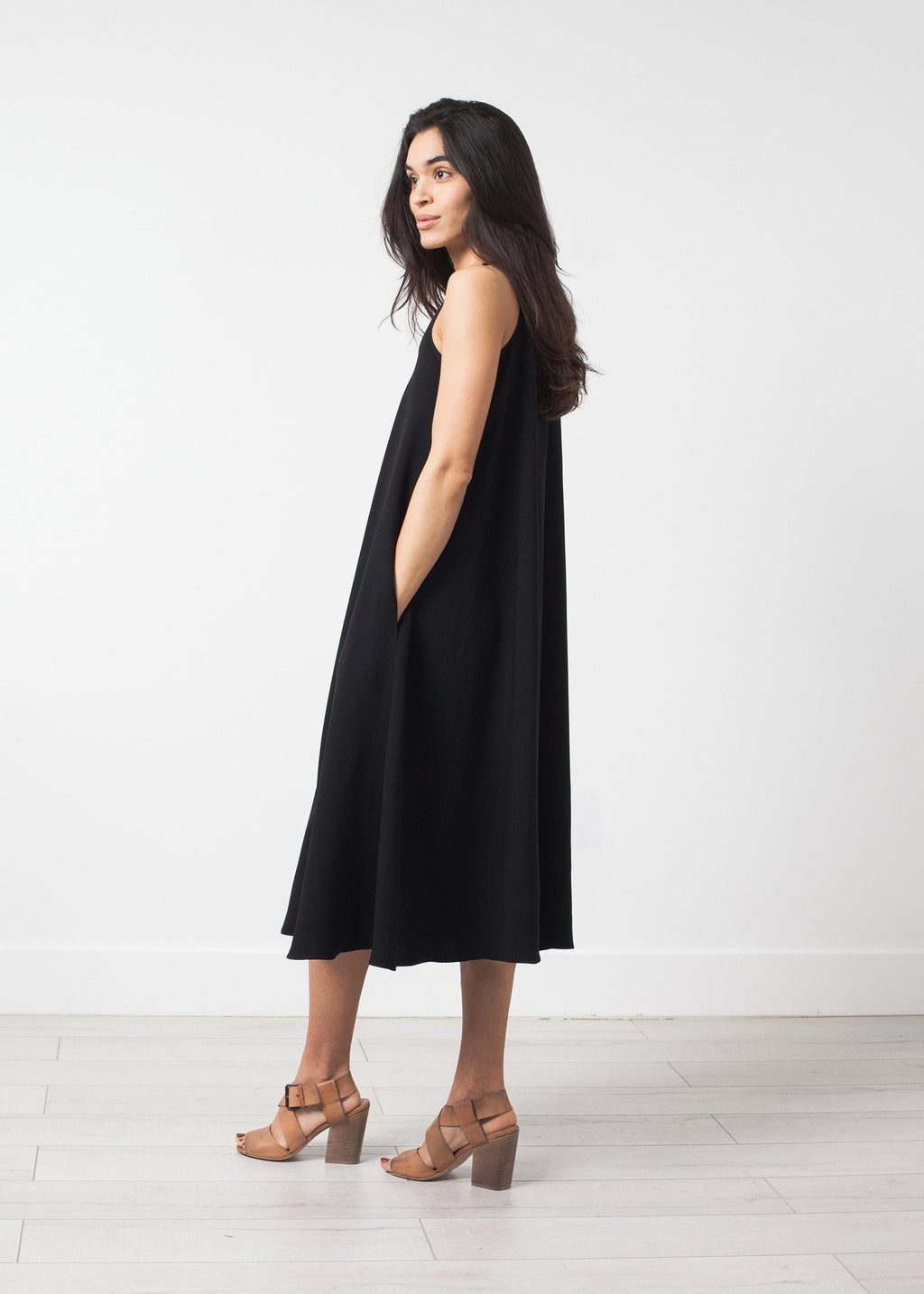 Sleeveless Flow Dress|women's dresses[option1]|[option2]|[option3] - hello