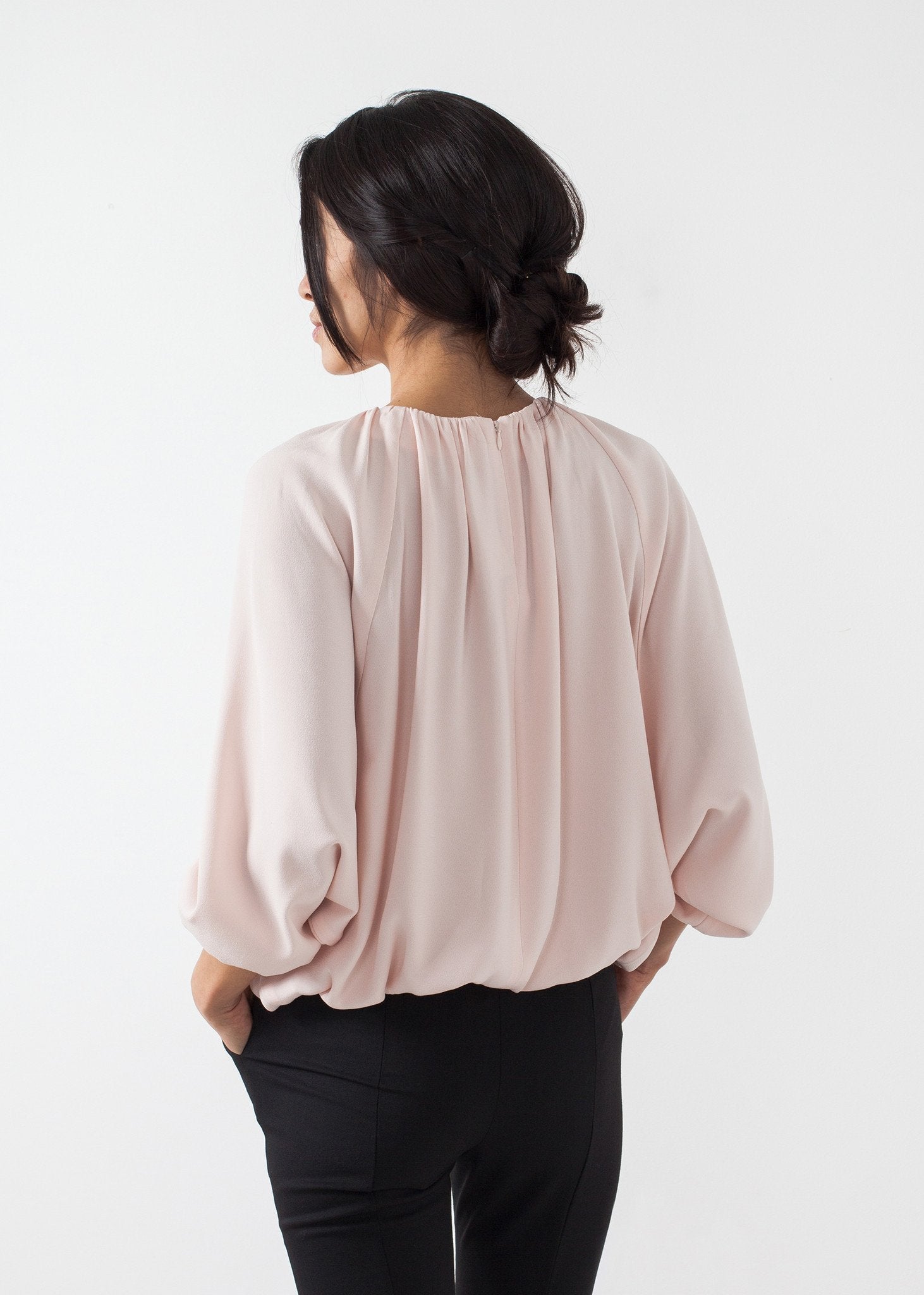 Bubble Peasant Top|women's tops[option1]|[option2]|[option3] - hello