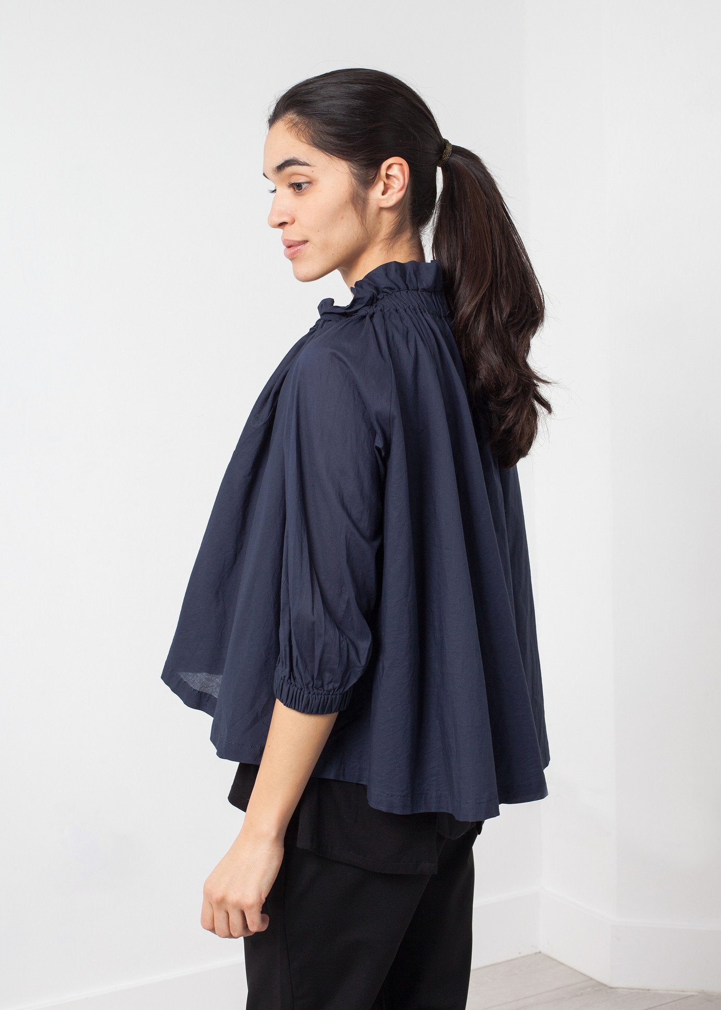 Ruffled Cabin Top|women's tops[option1]|[option2]|[option3] - hello