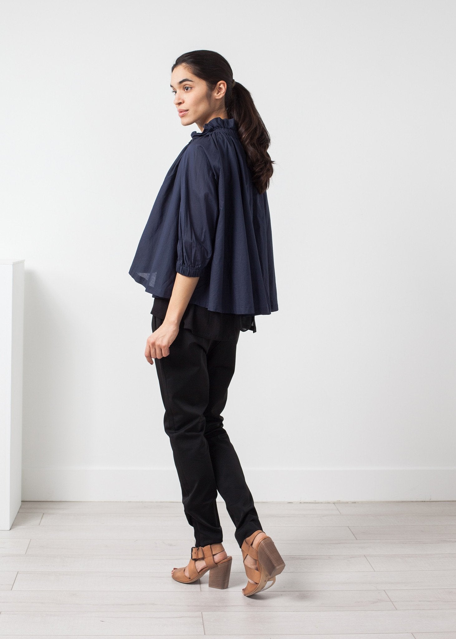 Ruffled Cabin Top|women's tops[option1]|[option2]|[option3] - hello