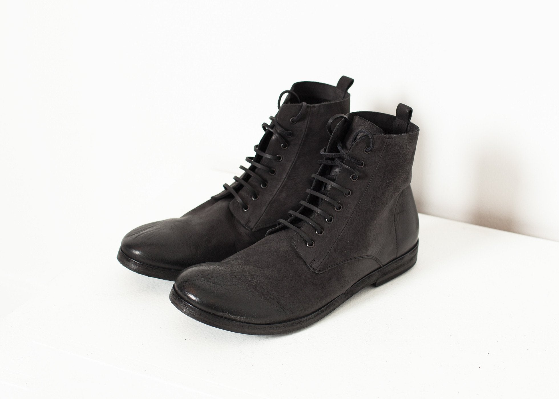 Combat Ankle Boot in Black|men's shoes[option1]|[option2]|[option3] - hello