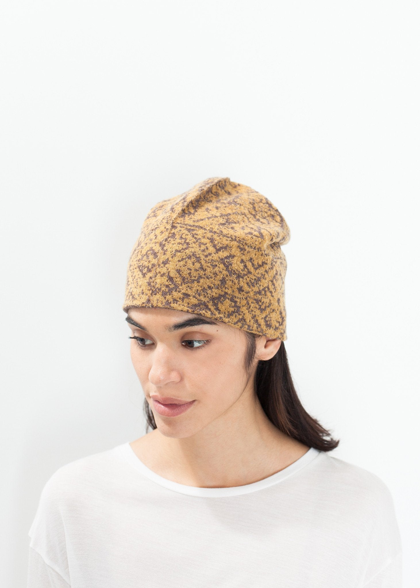 Reversible Beanie in Amber|women's hats[option1]|[option2]|[option3] - hello