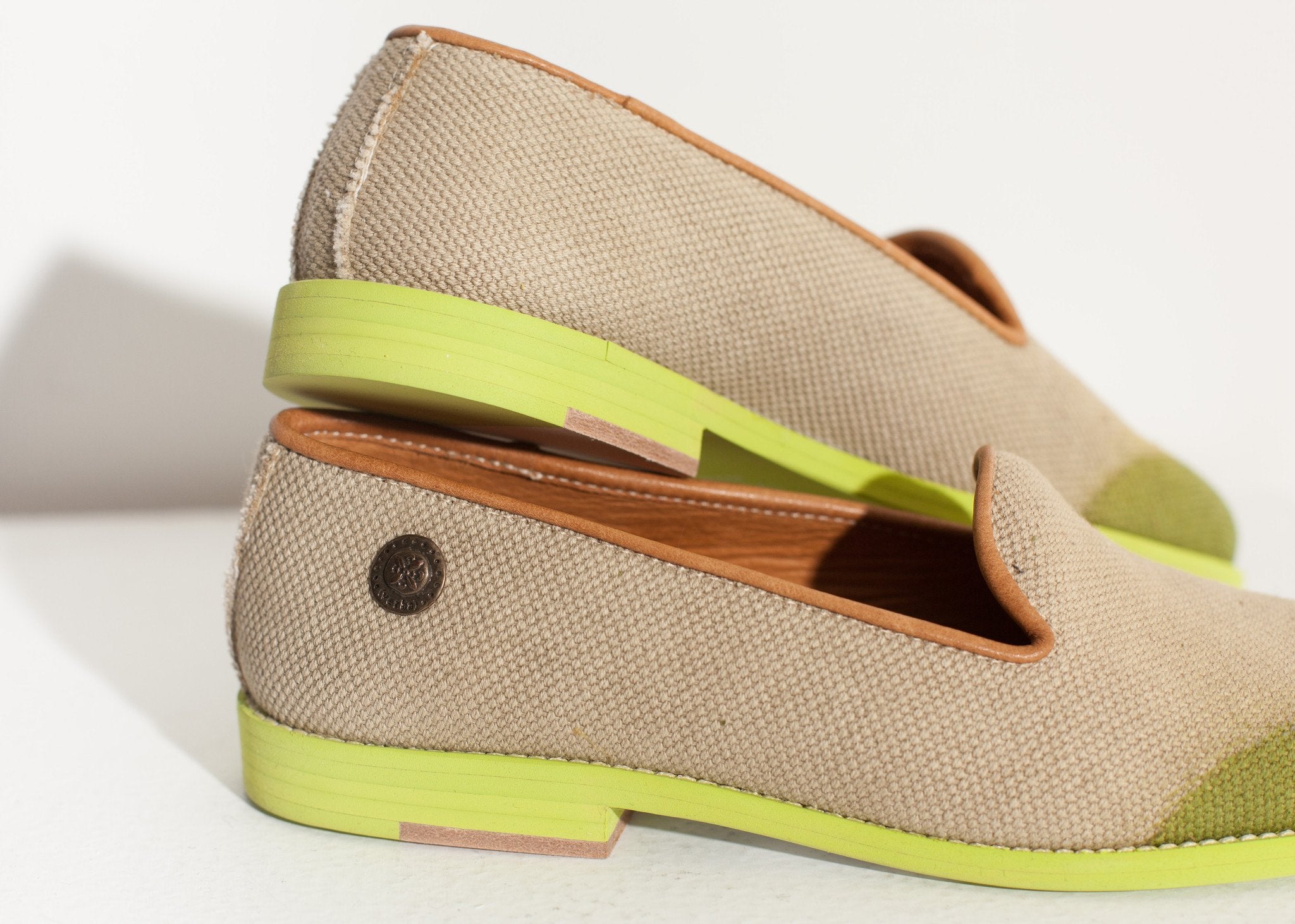 Wingtip Loafer in Lime|women's shoes[option1]|[option2]|[option3] - hello