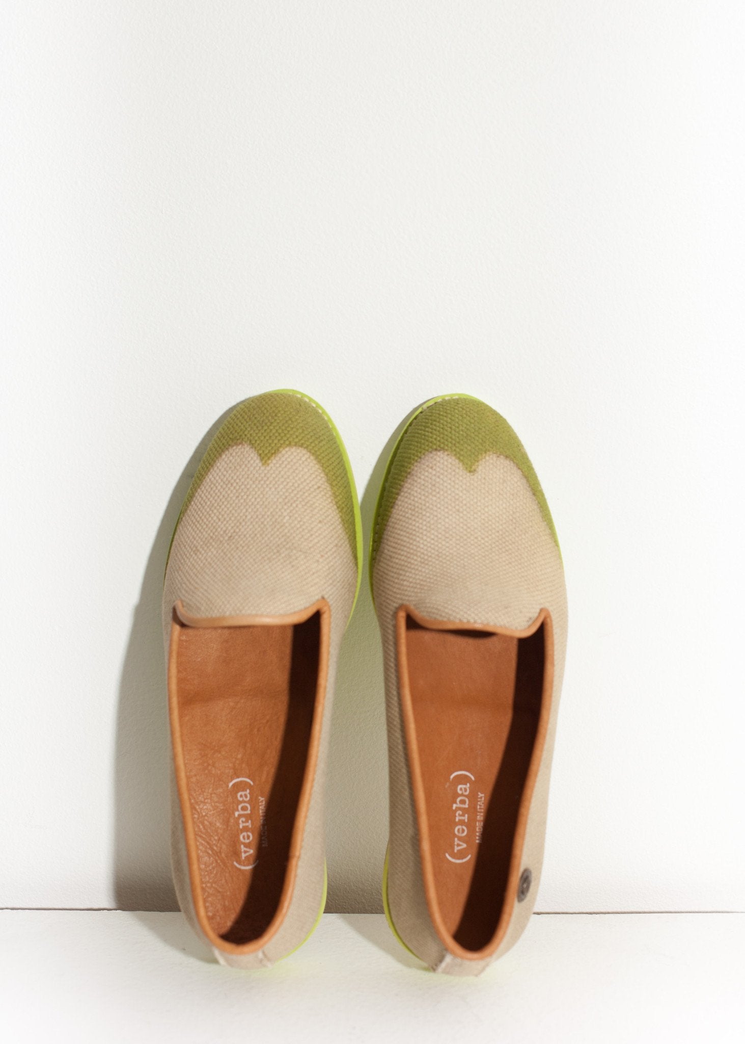 Wingtip Loafer in Lime|women's shoes[option1]|[option2]|[option3] - hello