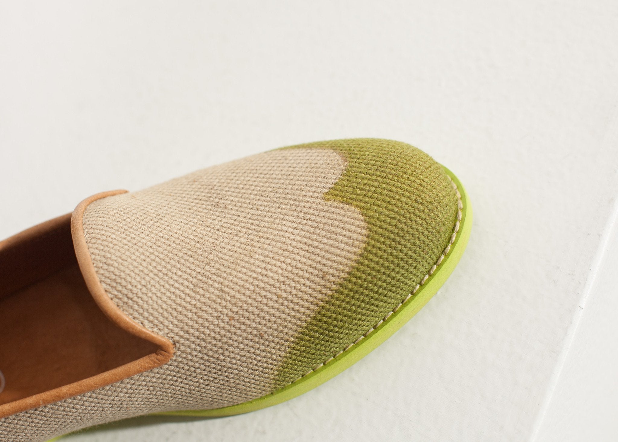 Wingtip Loafer in Lime|women's shoes[option1]|[option2]|[option3] - hello