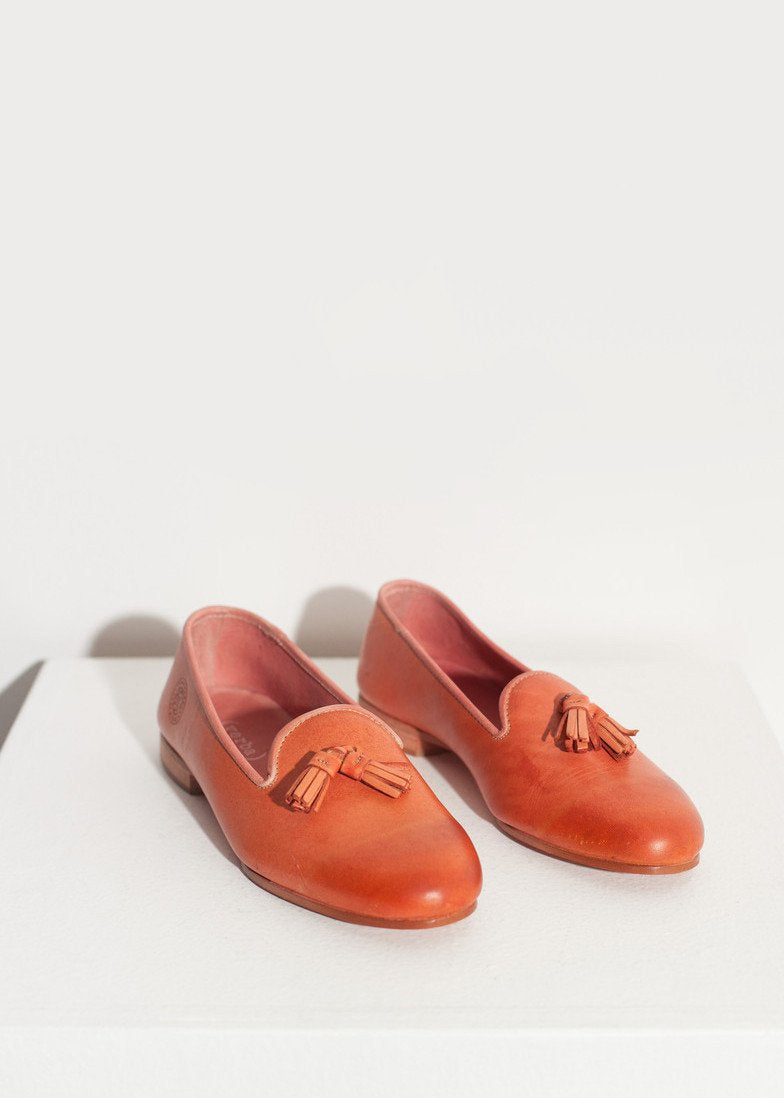 Leather Loafer in Rose|women's shoes[option1]|[option2]|[option3] - hello
