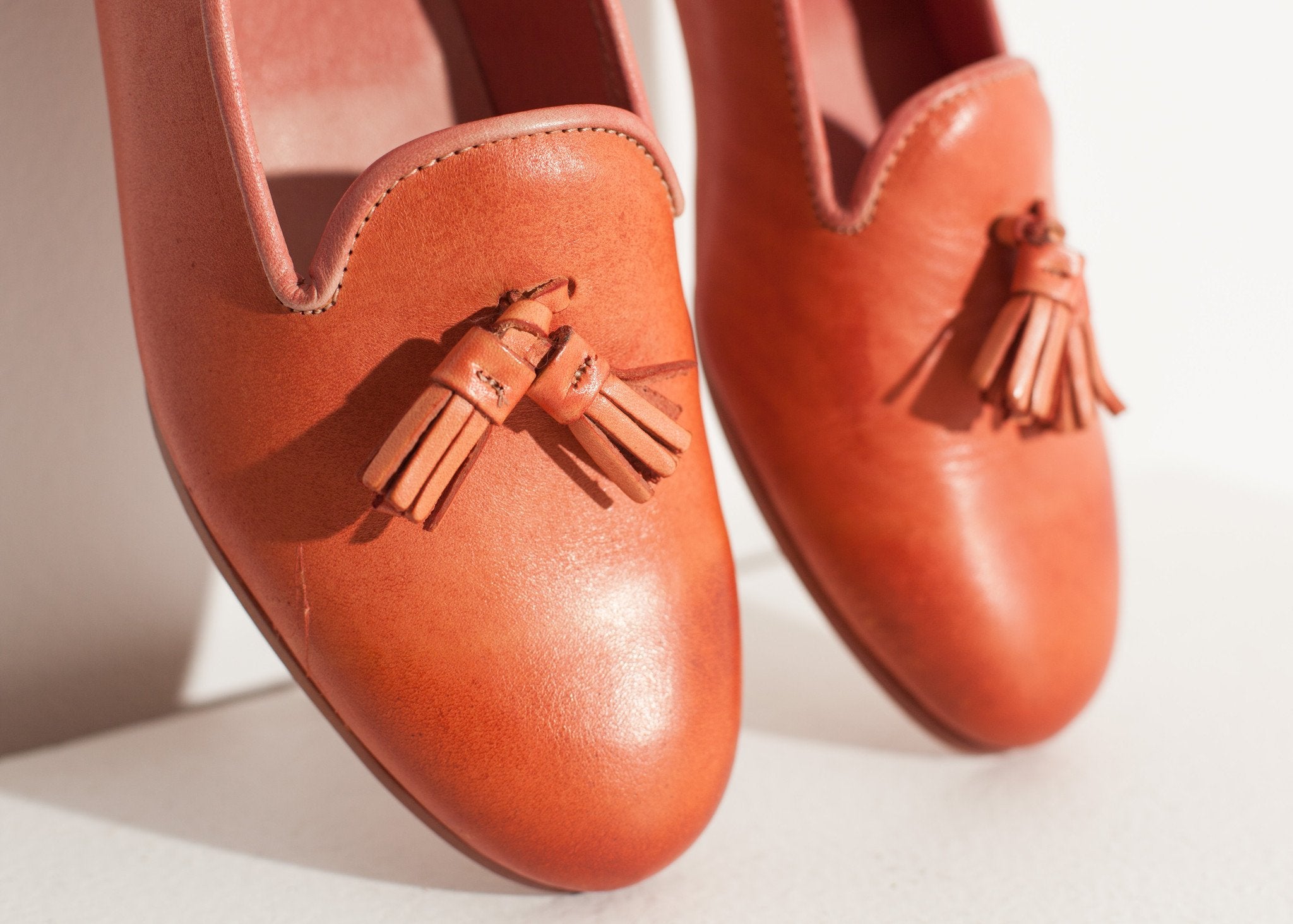 Leather Loafer in Rose|women's shoes[option1]|[option2]|[option3] - hello