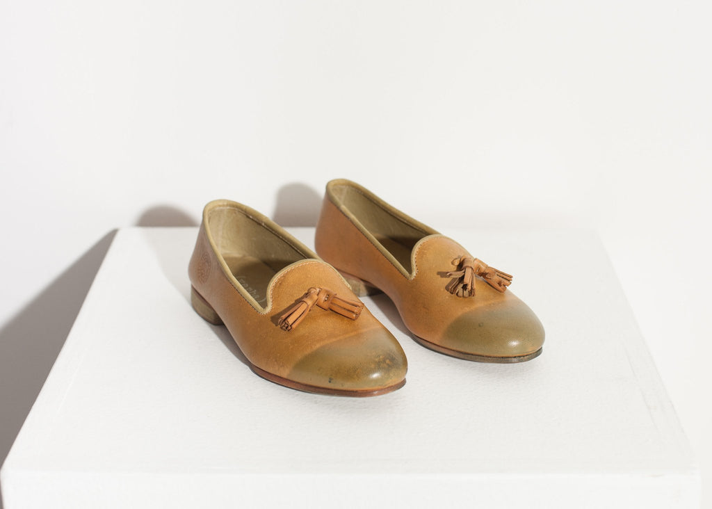 Leather Loafer in Lime|women's shoes[option1]|[option2]|[option3] - hello