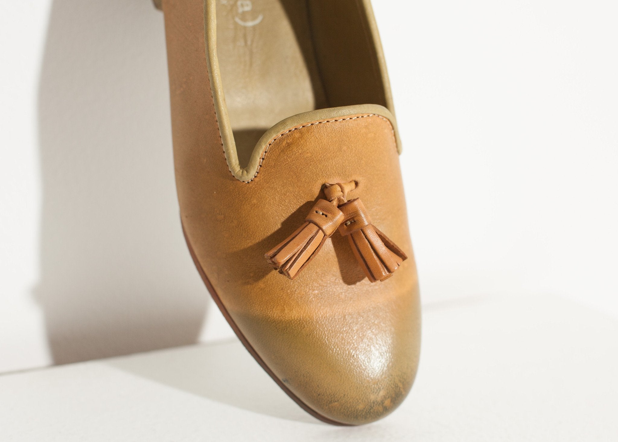 Leather Loafer in Lime|women's shoes[option1]|[option2]|[option3] - hello
