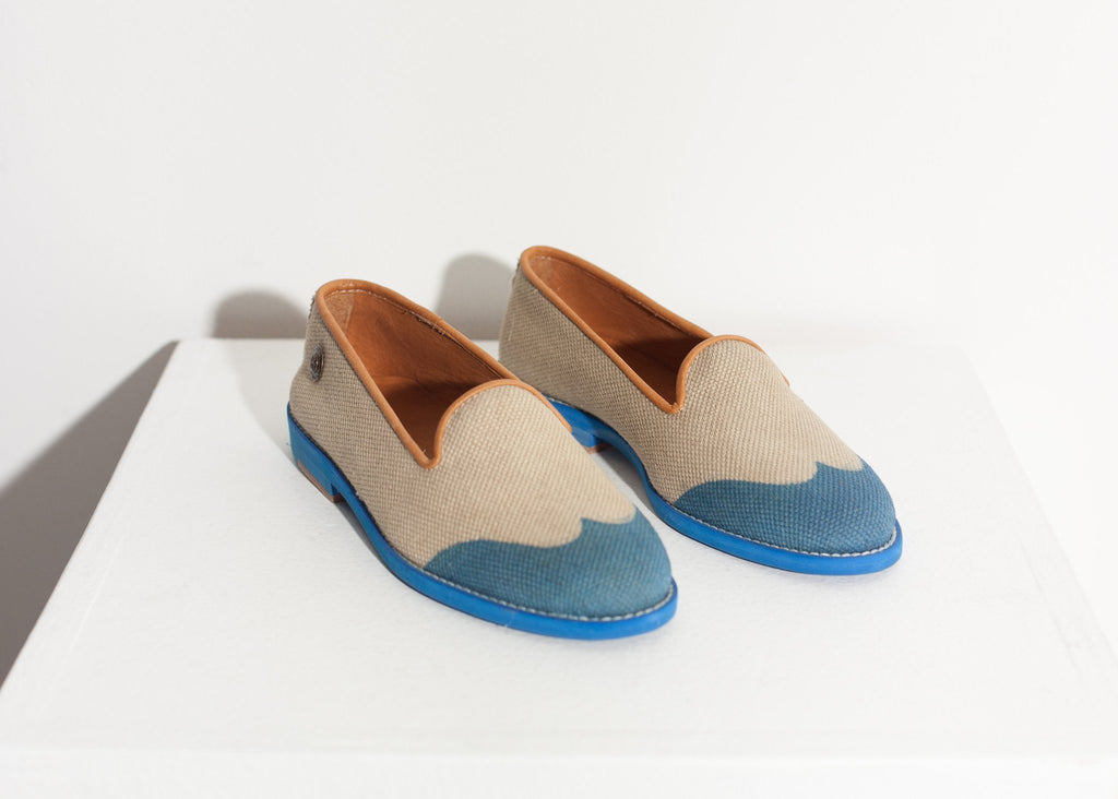 Wingtip Loafer in Blue|women's shoes[option1]|[option2]|[option3] - hello