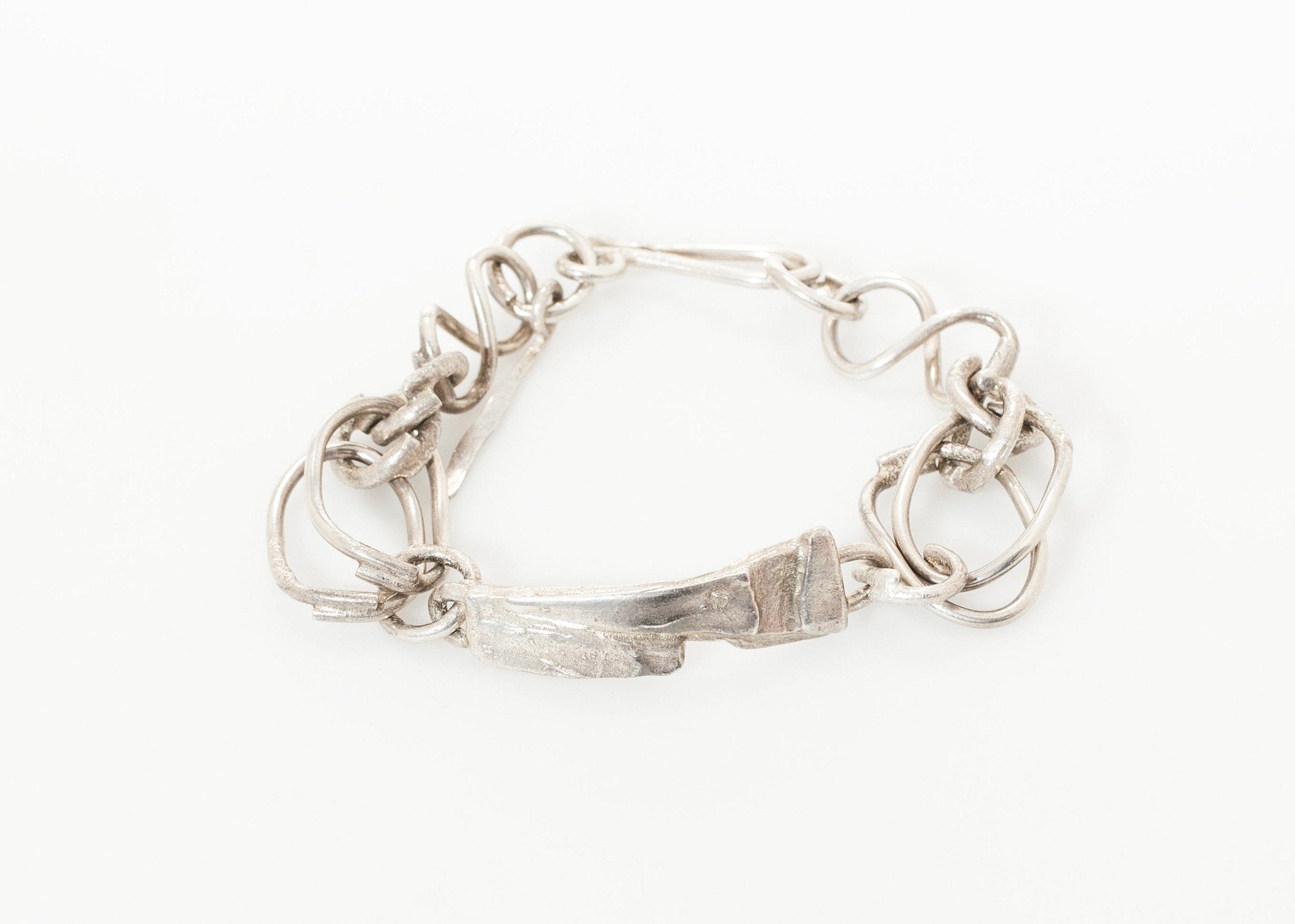 Silver I.D. Bracelet in Sterling|unisex bracelets[option1]|[option2]|[option3] - hello