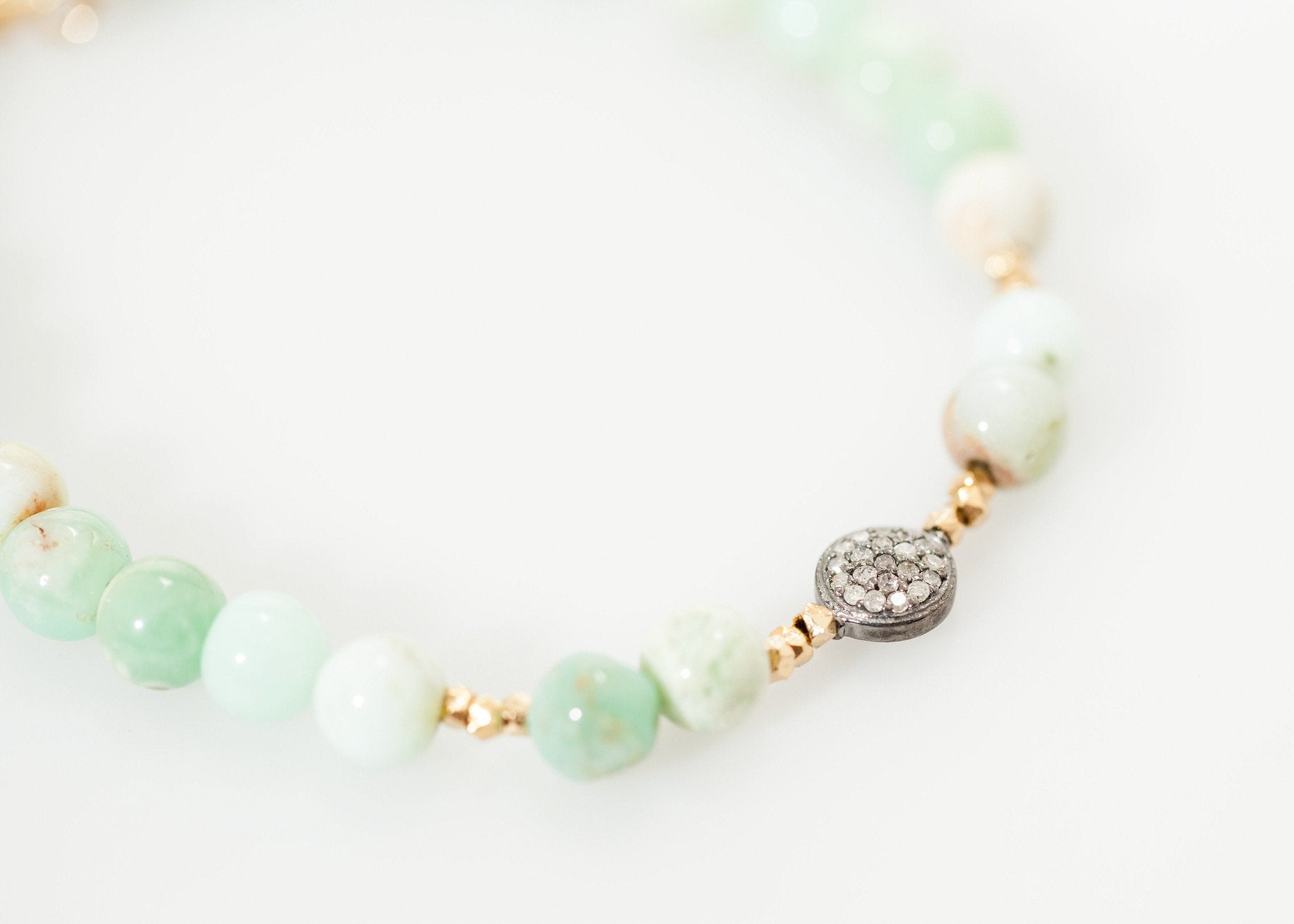 Leopold Bracelet in Green Chrysoprase|women's bracelets[option1]|[option2]|[option3] - hello