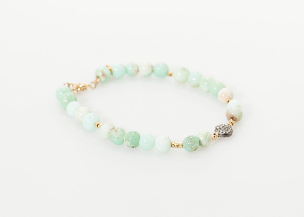 Leopold Bracelet in Green Chrysoprase|women's bracelets[option1]|[option2]|[option3] - hello