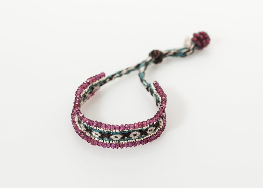 Oaxacan Bracelet in Garnet|women's bracelets[option1]|[option2]|[option3] - hello