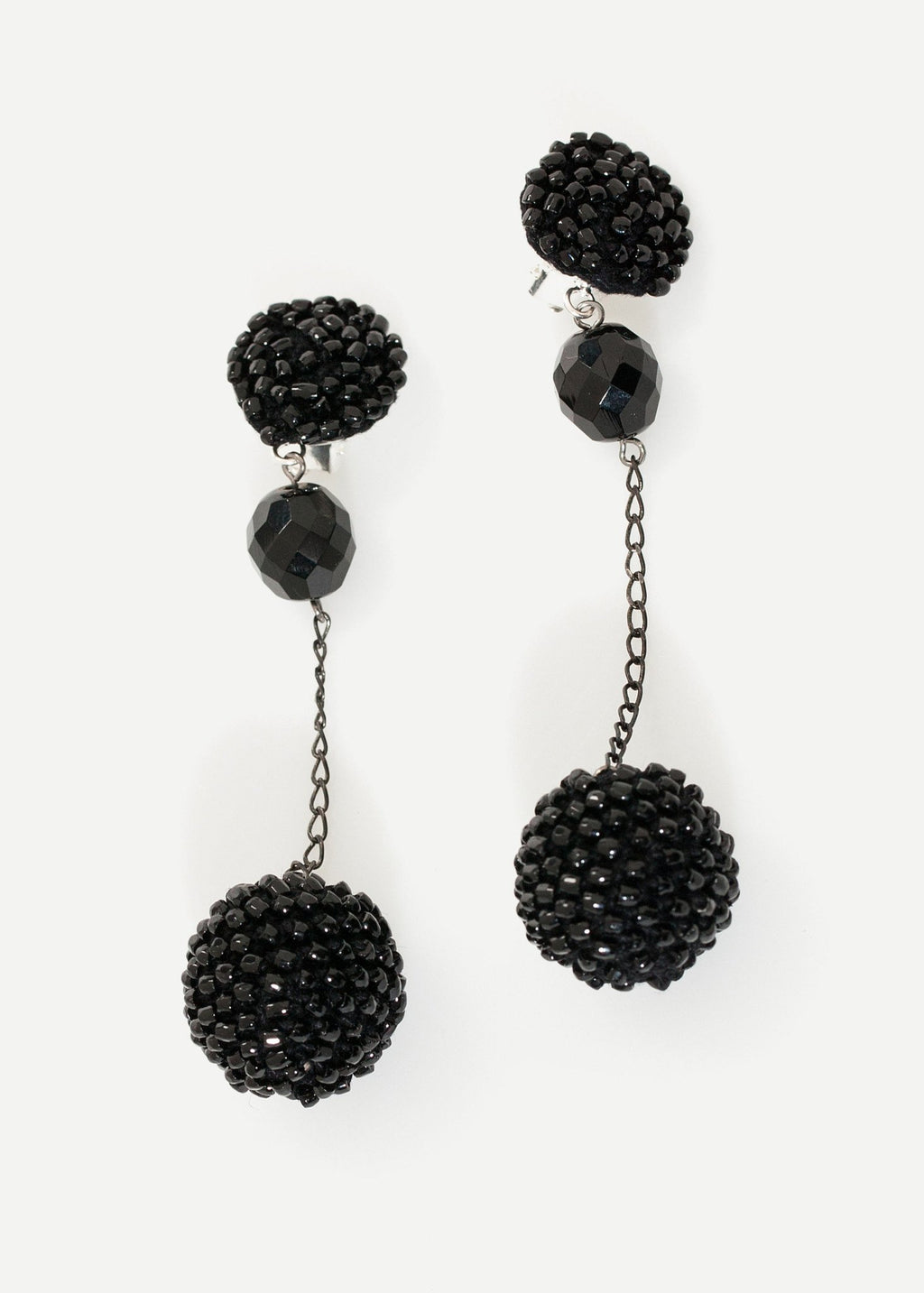 Drop Cluster Earring in Black|women's earrings[option1]|[option2]|[option3] - hello