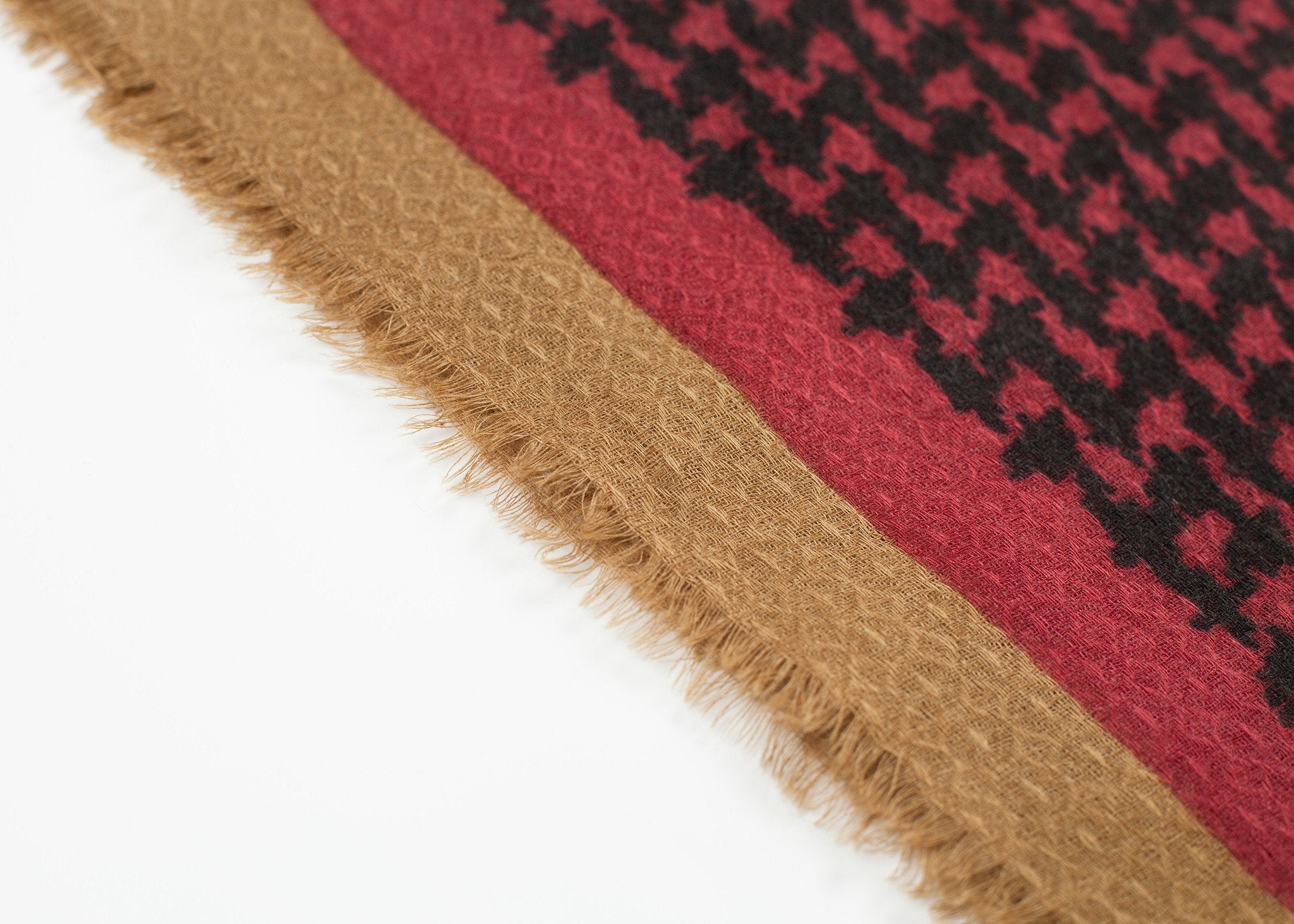 Houndstooth Square in Rouge|women's scarves[option1]|[option2]|[option3] - hello